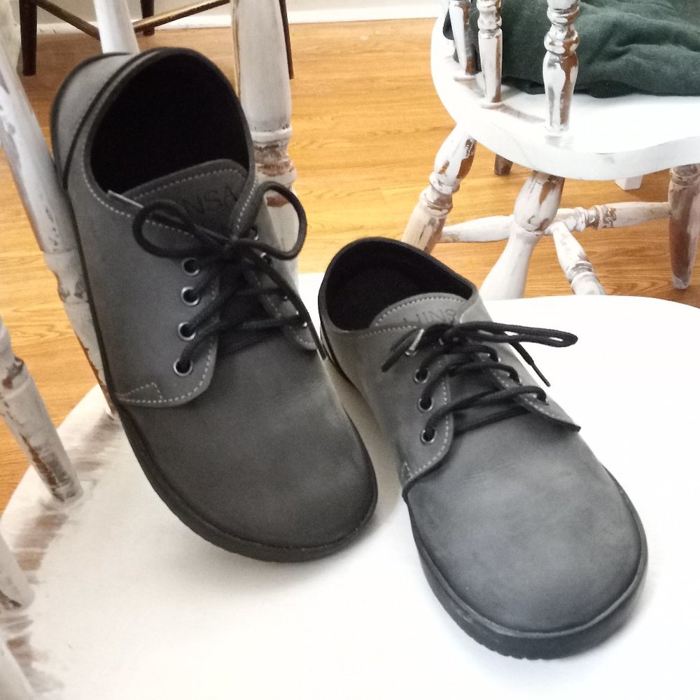 Ahinsa, Bindu 2 - Grey Nubuck, Size 40, Women's